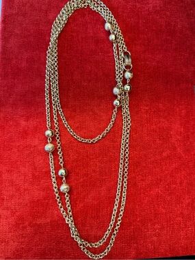 Vintage Judith Ripka Inspired 64” Long Station Chain Necklace or Belt